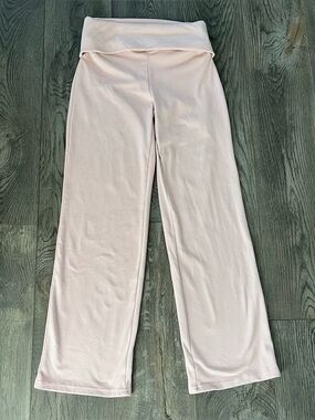 BLUE RIOT Pink Foldover Waist Striped Soft Pants Size S
